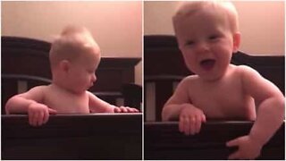 Toddler finds out he will be free for the first time