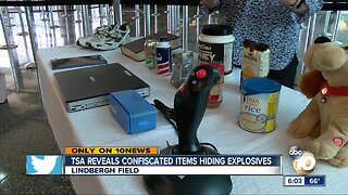 TSA reveals confiscated items hiding explosives