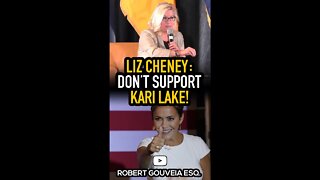 Liz Cheney: Good Republicans Don't Support Kari Lake! #shorts