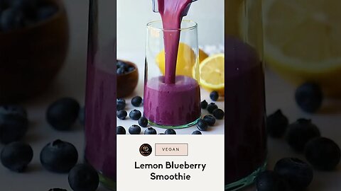 How to Make a Refreshing Lemon Blueberry Smoothie | Easy Smoothie Recipe