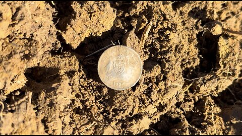1925 Sterling Silver Threepence Metal Detecting