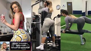 Kate Lazov #2 - Using Barbell, Weight Pulley Machines and Resistance Bands