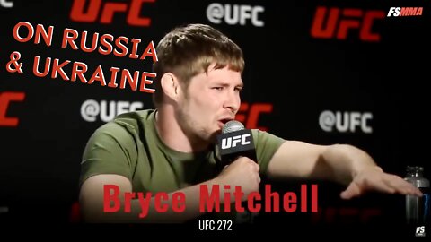 UFC fighter [Bryce Mitchell] ⚡️BREAKS⚡️ Internet with Answer on Russia/Ukraine Situation!