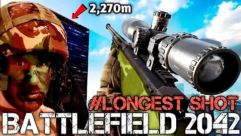 2,270m LONGEST SHOT! BATTLEFIELD 2042 this GAMER IS INSANE!!