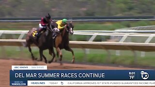 Del Mar summer races contunue