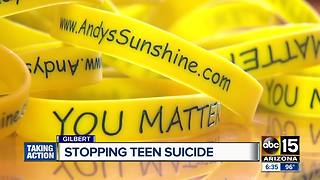 Arizona mother sharing story of son's suicide to help others