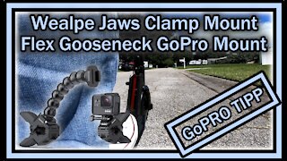 Wealpe Jaws Clamp Mount Flex WP-GP-W22 Gooseneck GoPro Hero Compatible FULL REVIEW (With Footage)