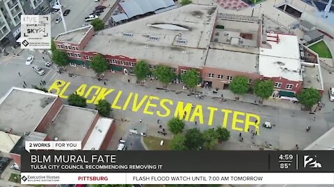 Tulsa City Council recommends removal of Black Lives Matter mural from Greenwood District