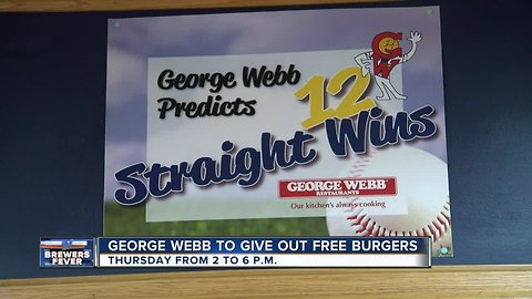 George Webb to give out FREE burgers Thursday