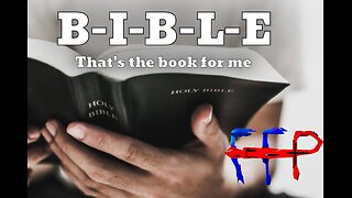 BIBLE: That's The Book For Me