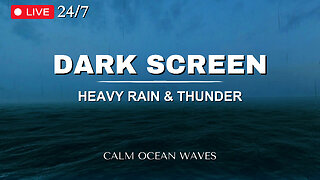 Heavy Rain & Thunder | 99% Fall asleep instantly | Deep Relaxation | Stress Relief | Focus