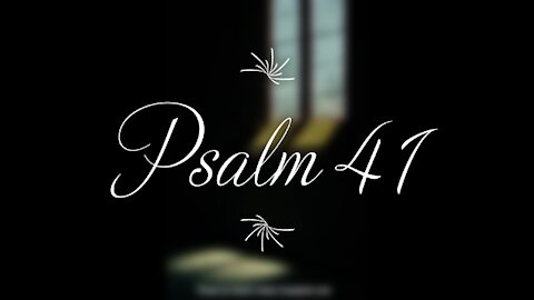 Psalm 41 | KJV