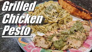 Making Grilled Chicken Pesto at Home