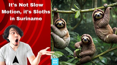 It's not slow motion, it's sloths in Suriname