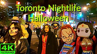 【4K】Halloween 🎃 Party 👻 Toronto Nightlife Canada 🇨🇦