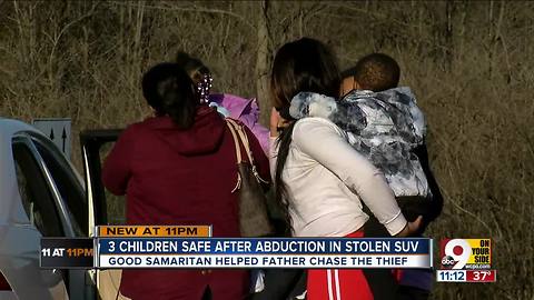 Good Samaritan helps desperate dad chase thief who stole SUV with kids inside