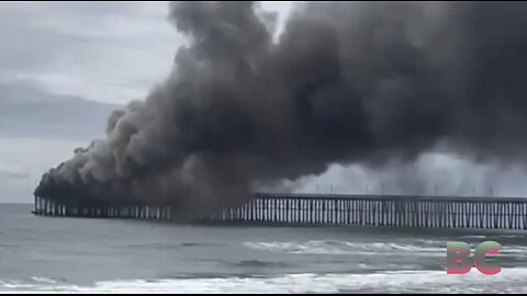 Massive fire breaks out on historic Southern California pier