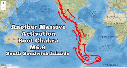 Another Massive Activation in Root Chakra of Pachamama ~ M6.8 Earthquake in South Sandwich Islands