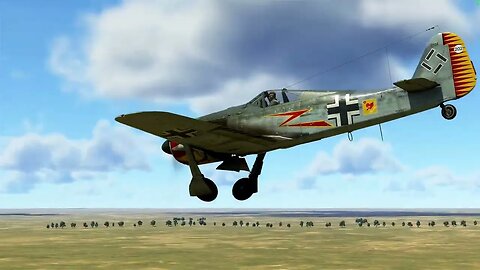 FW190A-5|Glide Landing No Fuel (IL-2)
