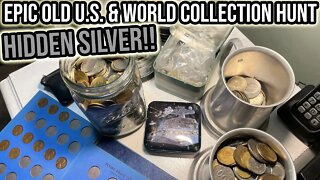 I Searched This Old Coin Collection - Found $100s Of SILVER & Other Cool Coinage!!