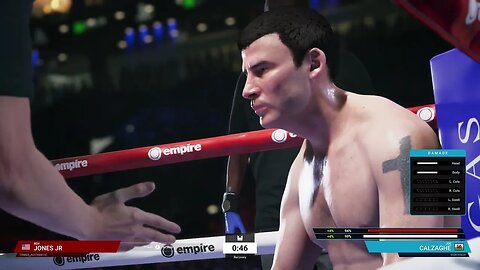 Undisputed Boxing Online Ranked Gameplay Joe Calzaghe vs Roy Jones Jr. cheater (Chasing Platinum 1)