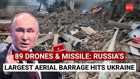 Putin's 7th Drone Fury Hits Kyiv; Russian Blitz Of 89 UAVs & Missile Ravages Ukraine
