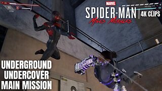 Underground Undercover Main Mission | Spider-Man: Miles Morales Gameplay | PS5, PS4 | 4K HDR