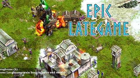 Epic Age of Mythology Late Game -- Don't forget to use your god powers!