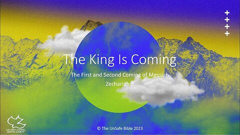 Zechariah 9 The King Is Coming