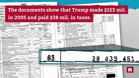 Trump's leaked 2005 tax return | Rare News