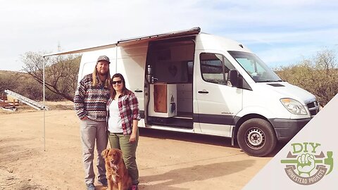 Couple Sells Everything & Builds DIY Stealth Sprinter Van