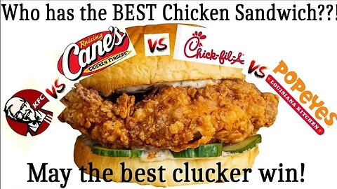 BEST National Chain Chicken Sandwich #chickensandwich