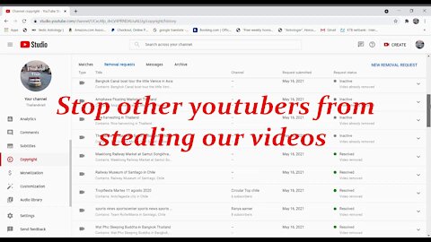 Stop other youtubers from Stealing our videos for their own gains