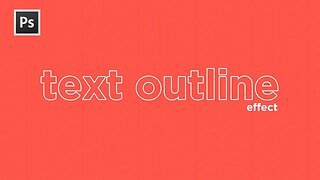 Text Outline Effect - Adobe Photoshop CC Tutorial! (2018)