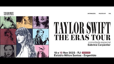 My Taylor Swift - the eras tour - shows no brasil com milhões na fila para comprar ingresso :-(