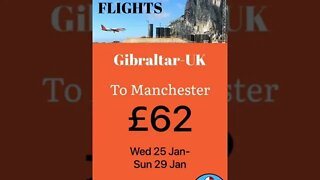 Gibraltar to UK Cheap Direct Flights #shorts