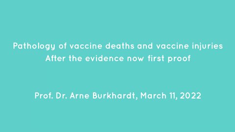 Evidence based pathology of vaxx deaths, injuries | Prof. dr. Arne Burkhardt, March 11, 2022