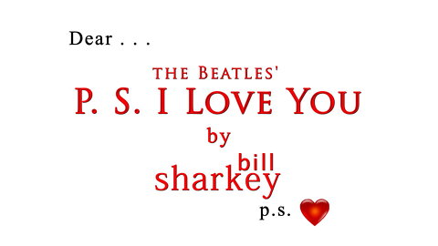 P.S. I Love You - Beatles, The (cover-live by Bill Sharkey)