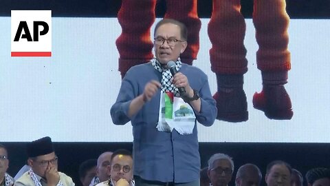 Malaysian Prime Minister Anwar Ibrahim addresses pro-Palestinian rally | NE