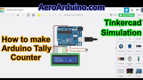 Arduino Tally Counter - Make Tally Counter using Arduino and Tinkercad Simulation