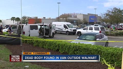 Strong odor in Walmart parking lot leads police to body inside parked van in Pinellas County