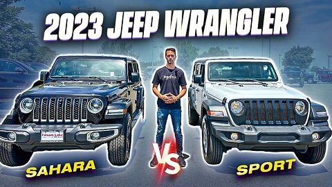 2023 Jeep Wrangler Sahara vs Sport