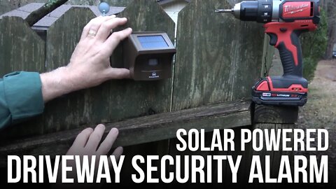 Solar Powered Driveway Security Alarm