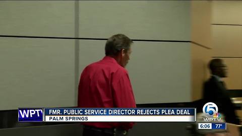 Former Palm Springs public services director rejects plea, will now go to trial