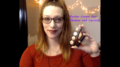 Revlon creme eyeshadow and lipstick application and review