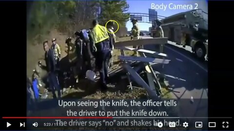 Police Arrive At Traffic Accident - Man Has Knife - Guess What Happens Next? Daniel Turcios Deceased
