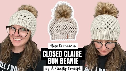 Easy Crochet Beanie Pattern For Beginners- Quick Easy Pattern