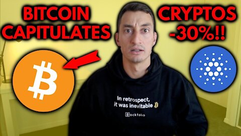 BITCOIN CAPITULATION | CRYPTOS -30% - Let's Talk!