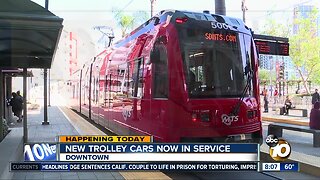 New trolley cars now in service