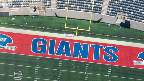 Giants Change End Zone Design for Legacy Game (and it looks sick)